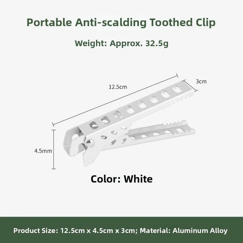 Heat Resistant Tongs for BBQ Cooking and Picnic Use