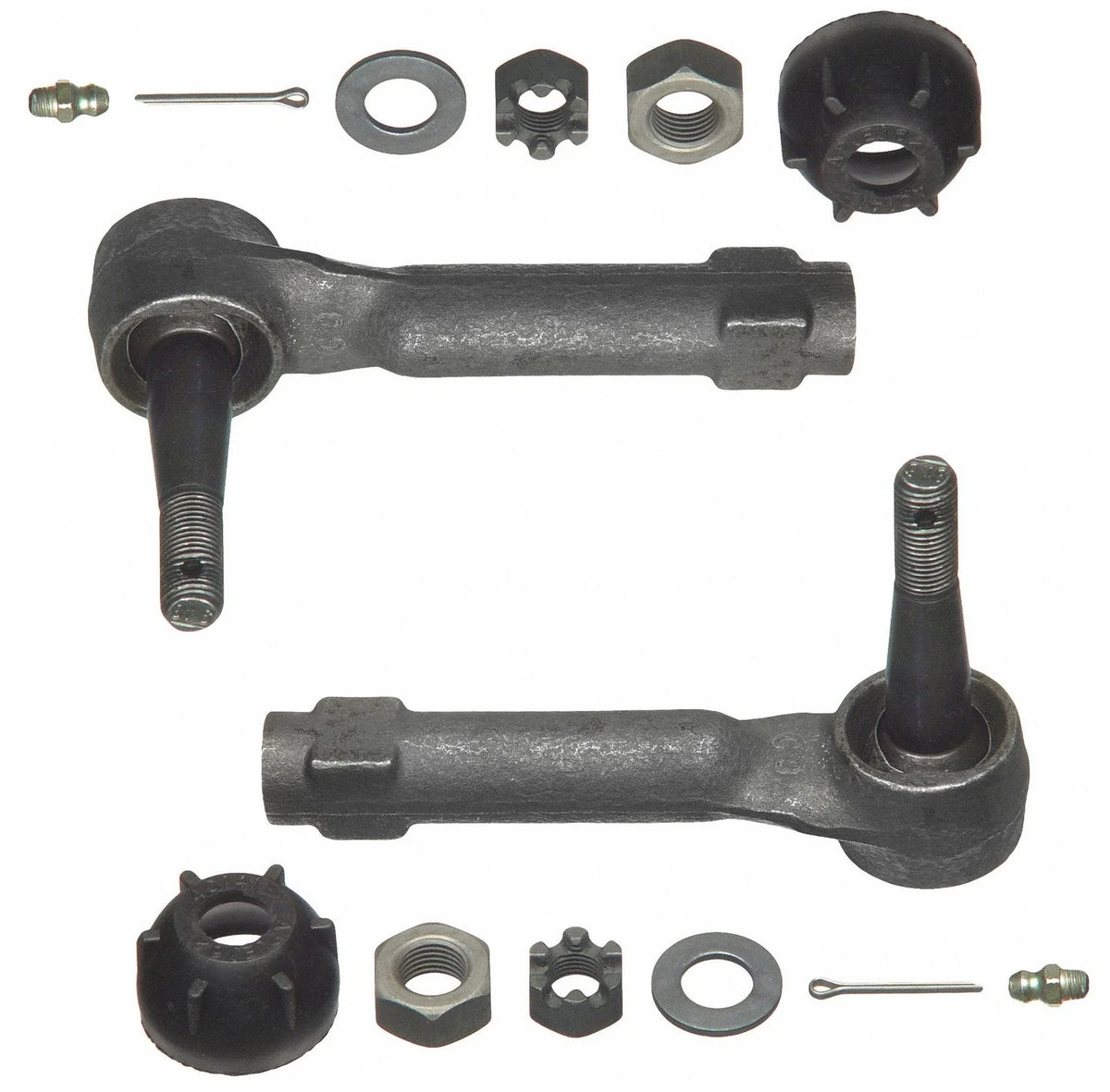 Set of 2 Outer Steering Tie Rod Ends for Chevy Impala, Oldsmobile, Pontiac