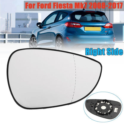 Right Side Rear View Mirror Glass Lens for Ford Fiesta Mk7 (2008–2017)
