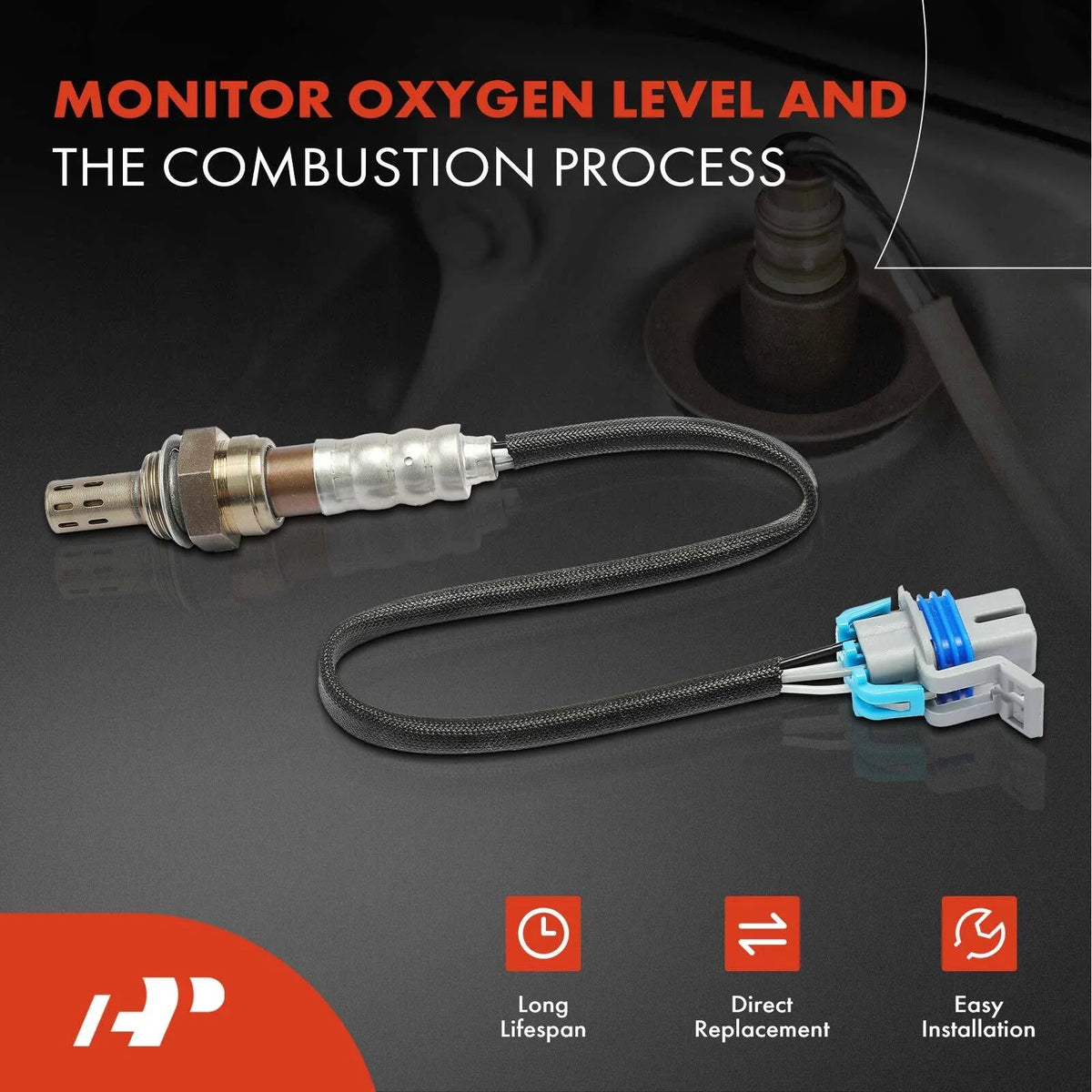 Set of 4 O2 Oxygen Sensors for Chevrolet Corvette (2005–2007)