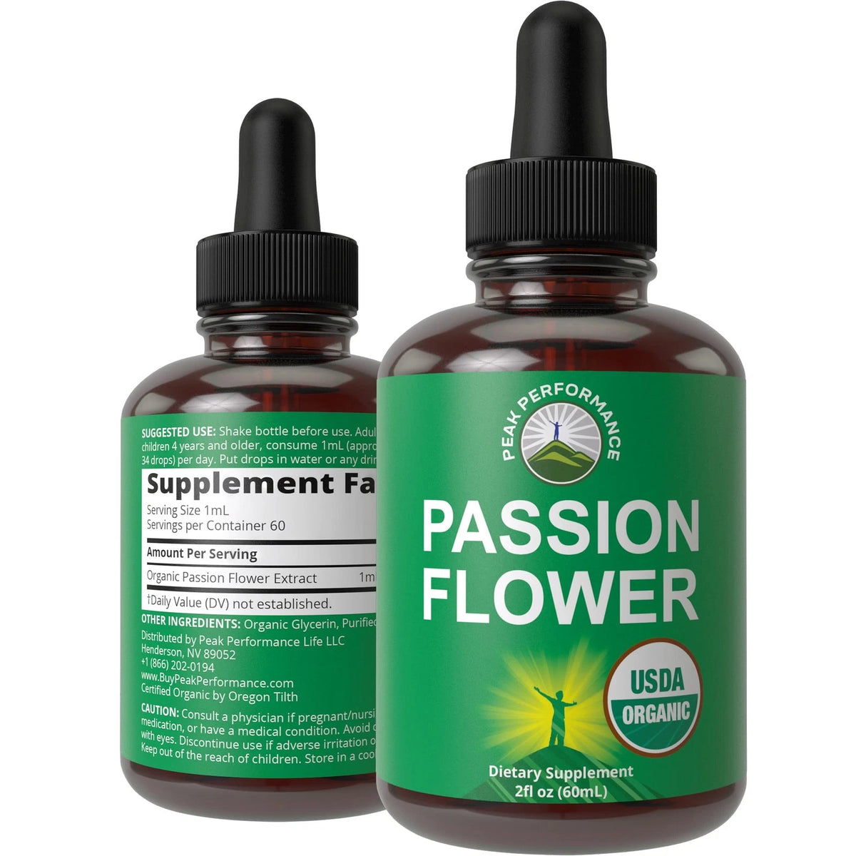 Passion Flower Extract Liquid Drops for Herbal Remedies (2 Fl Oz)