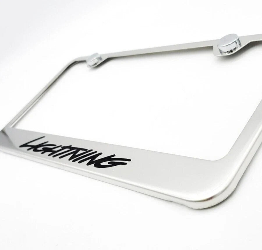 Chrome Stainless License Plate Frame for Ford F-150 Lightning (2022–2024)