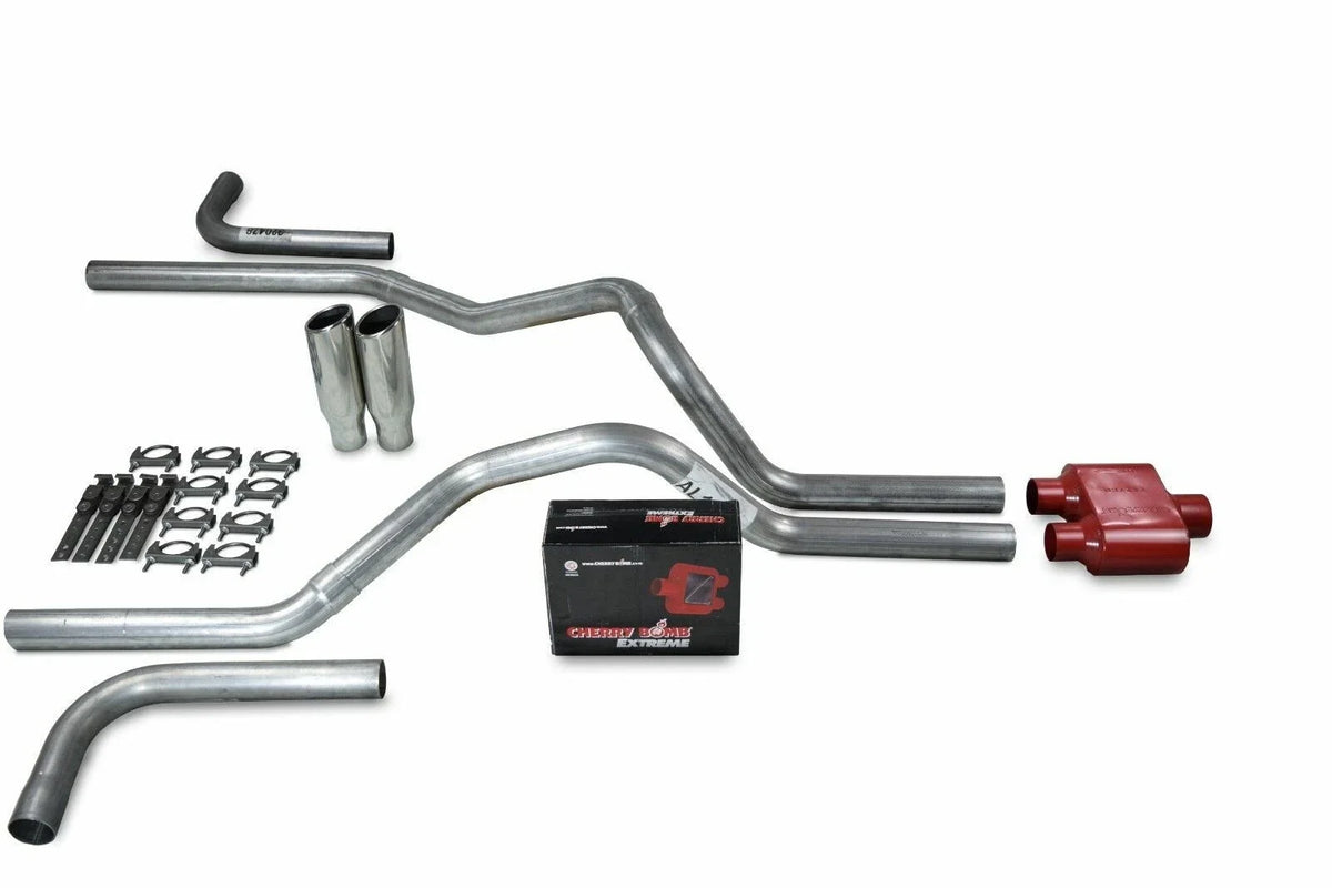 2.5" Dual Exhaust Kit for Dodge Ram 1500 (2009–2018) Cherry Bomb Extreme