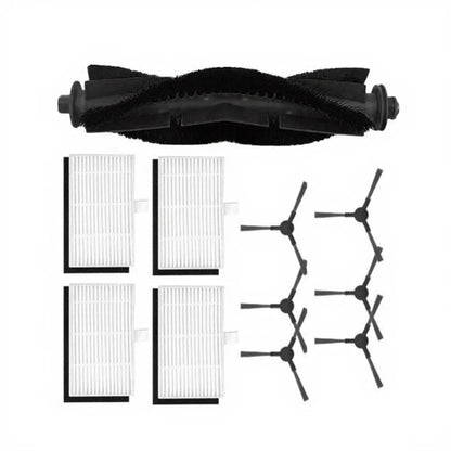V Shape Main Brush, Side Brushes & HEPA Filters for Monsga MS1 MAX (2020–2023)