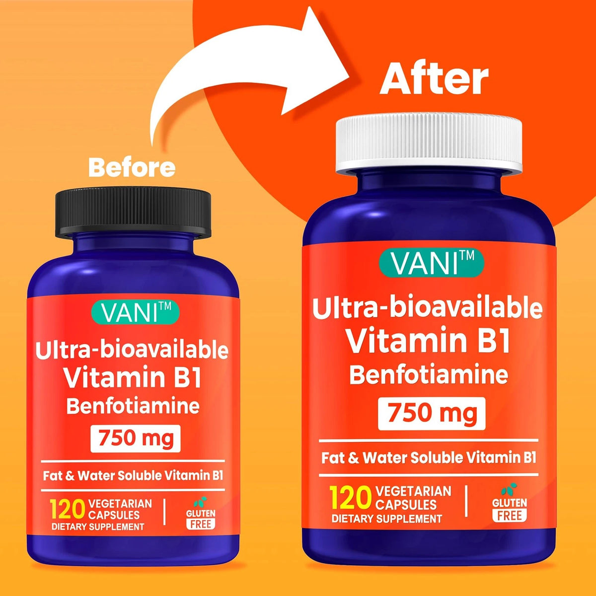 Benfotiamine 750mg for Dietary Supplement (120 Count)