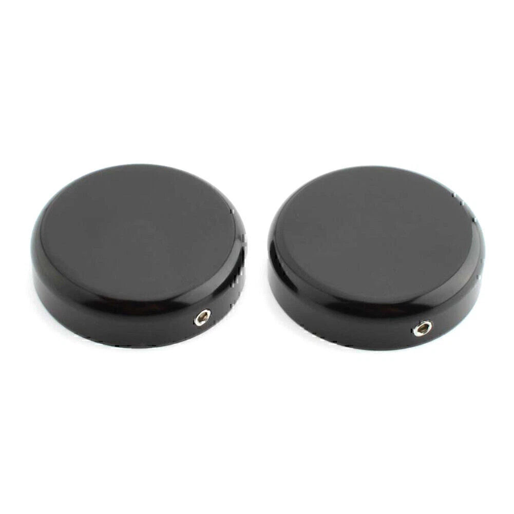 Gloss Black Upper Fork Caps for Harley Softail Street Bob (2018–2020)