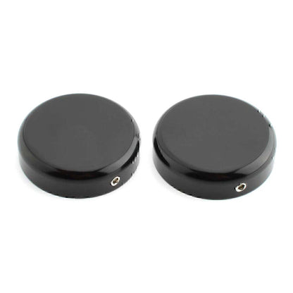 Gloss Black Upper Fork Caps for Harley Softail Street Bob (2018–2020)