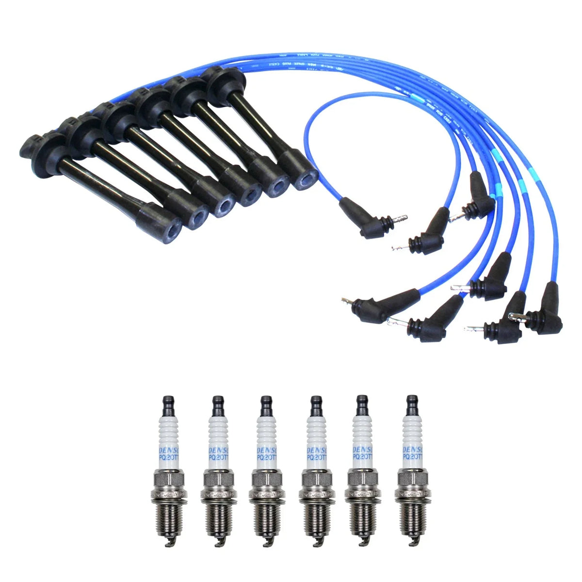 NGK 5mm Wire Set & Denso Platinum Spark Plug Kit for Camry ES300 (1997–2001)