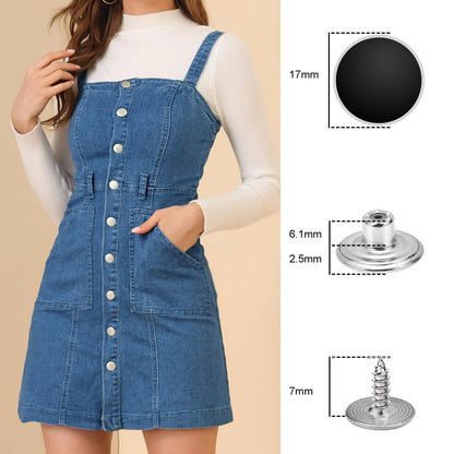 24 Pcs 17mm Jeans Button Replacement for