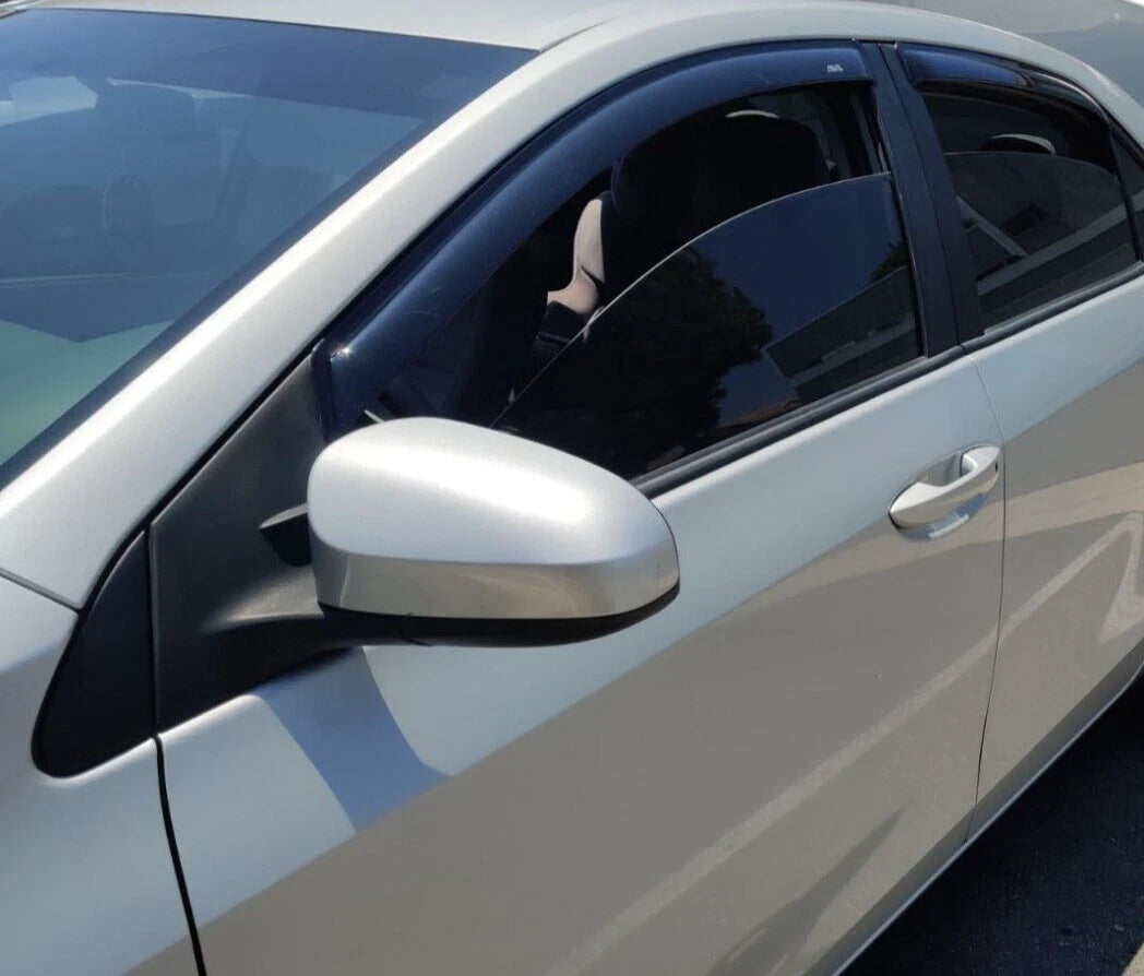 AVS Smoke Rain Guards Vent Visors 3M Tape-On for Toyota Corolla (2014–2019) 94989