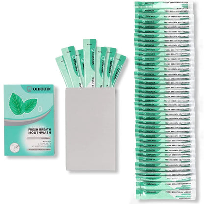 Pack of 40 Travel Size Mouthwash Mini 0.01 Fl Oz