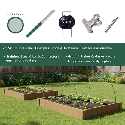 40pcs Garden Hoops Kit for Raised Beds