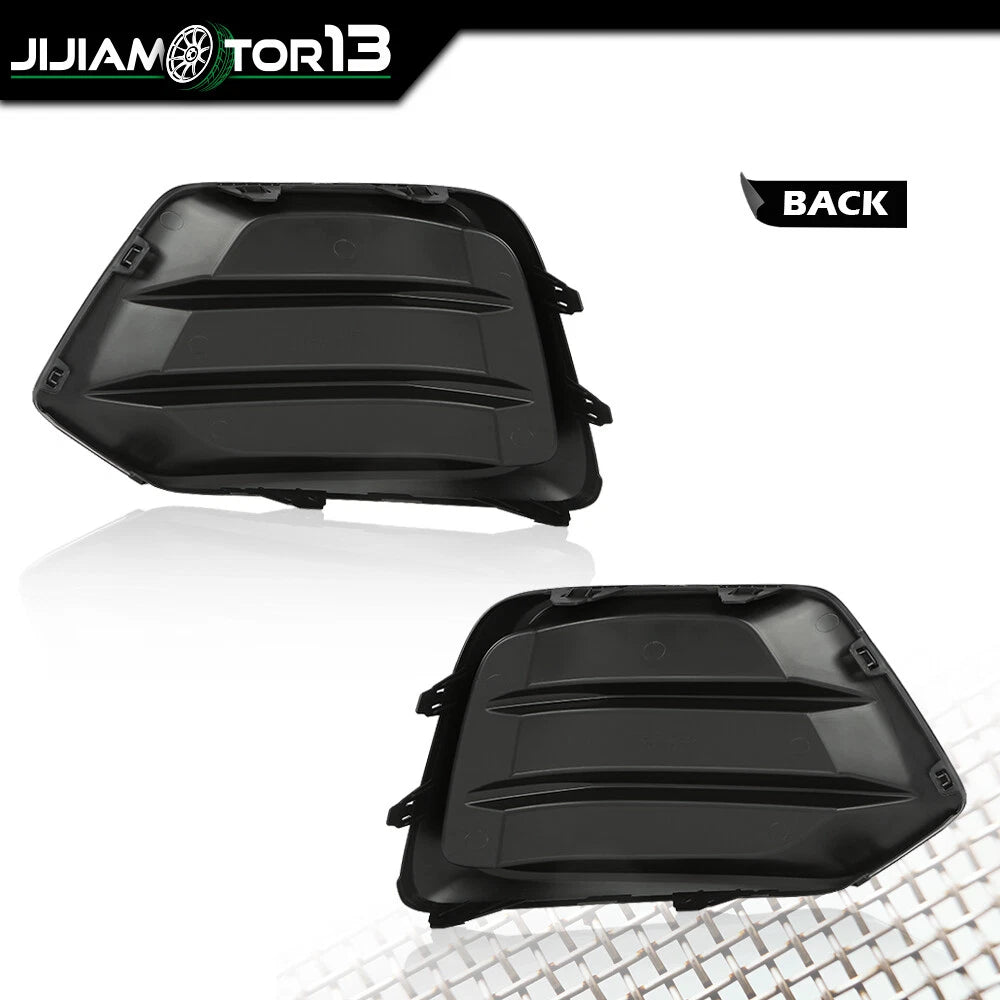 Pair Fog Light Covers for Chevy Trax (2017–2022) J-02FLC45M5ABK, 42537708