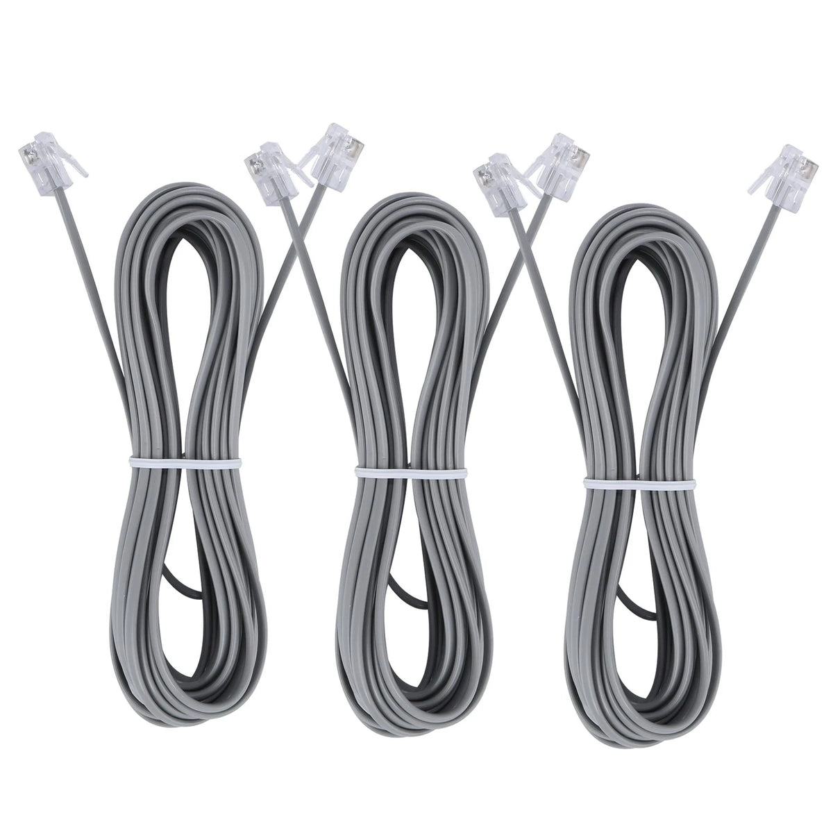 Extension Cord Cable with Standard RJ-11 6P4C Plug for Telephone (1)