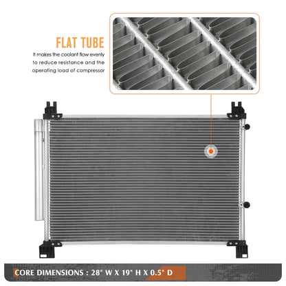 A/C Condenser for Lexus RX350/RX350L (2016–2019) Aluminum Core