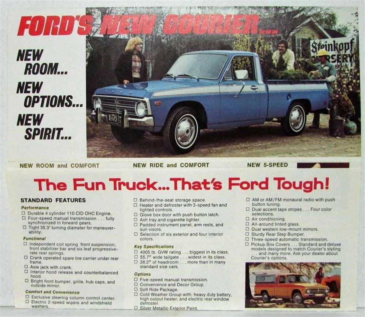 Sales Folder for Ford Courier Pickup Truck (1976)