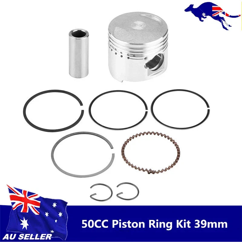 Piston Rings Kit 39mm 13mm for Lifan 50cc Engine (PITPRO TRAIL QUAD DIRT BIKE ATV)