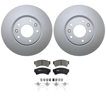 Front Brake Kit with 299mm Rotors & TRW Pro Ceramic Pads for Fusion MKZ Zephyr (2006–2012)