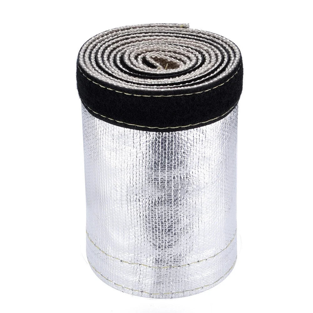 3Ft Metallic Heat Shield Sleeve for Automotive Wiring and Hoses