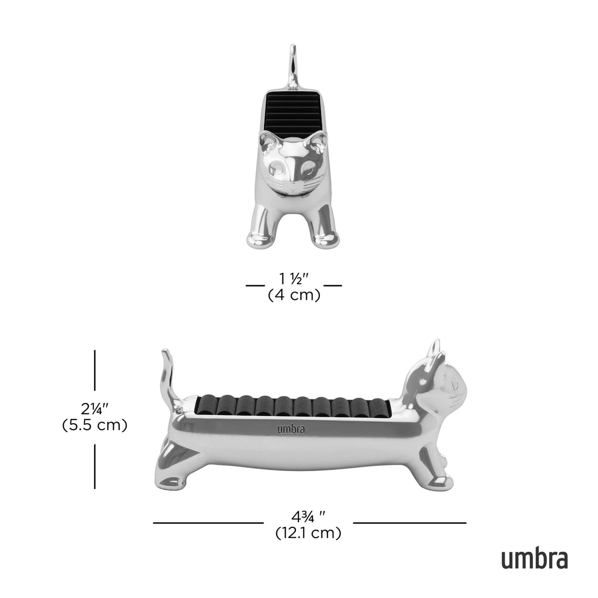 Chrome Ring Holder for Pet Lovers (Gift for Kitty)