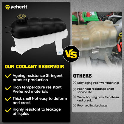 Coolant Expansion Tank for Chevy Silverado Tahoe GMC Sierra Yukon (2014–2020) - 603-973, 22856231, 671-00359