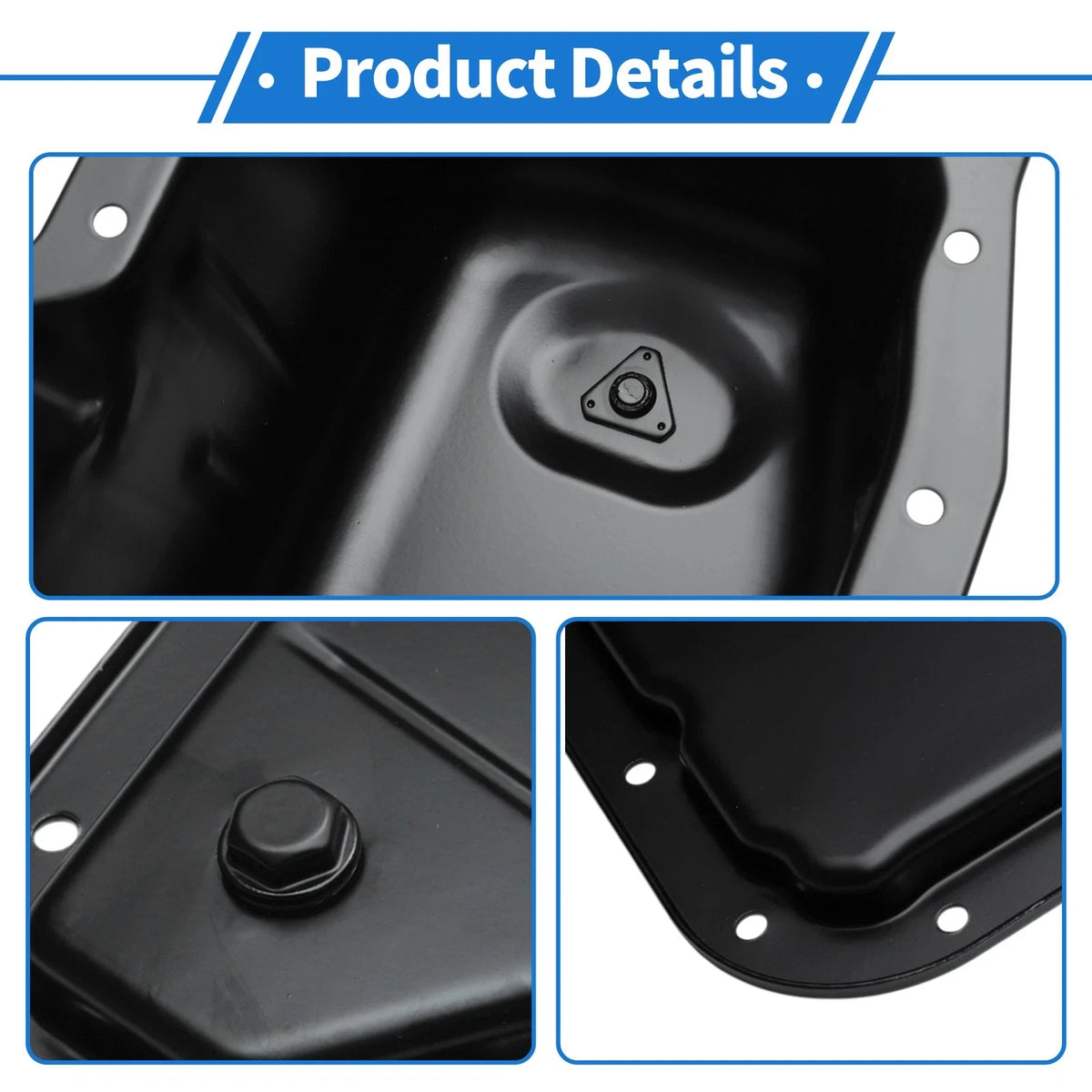 1 Pc Engine Oil Pan No.24206181 for Chevrolet Impala (2000–2005) Steel Black