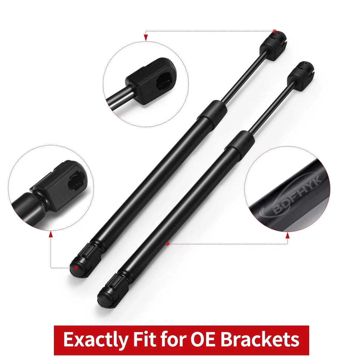 2X Hood Lift Support Struts for Ford F-150 (1995–1996) F-250 (1997–2004) 4478