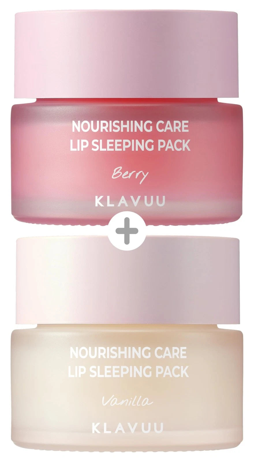 Lip Mask Set for Klavuu (2PCS) - Overnight Deep Berry & Vanilla 0.7 Ounce