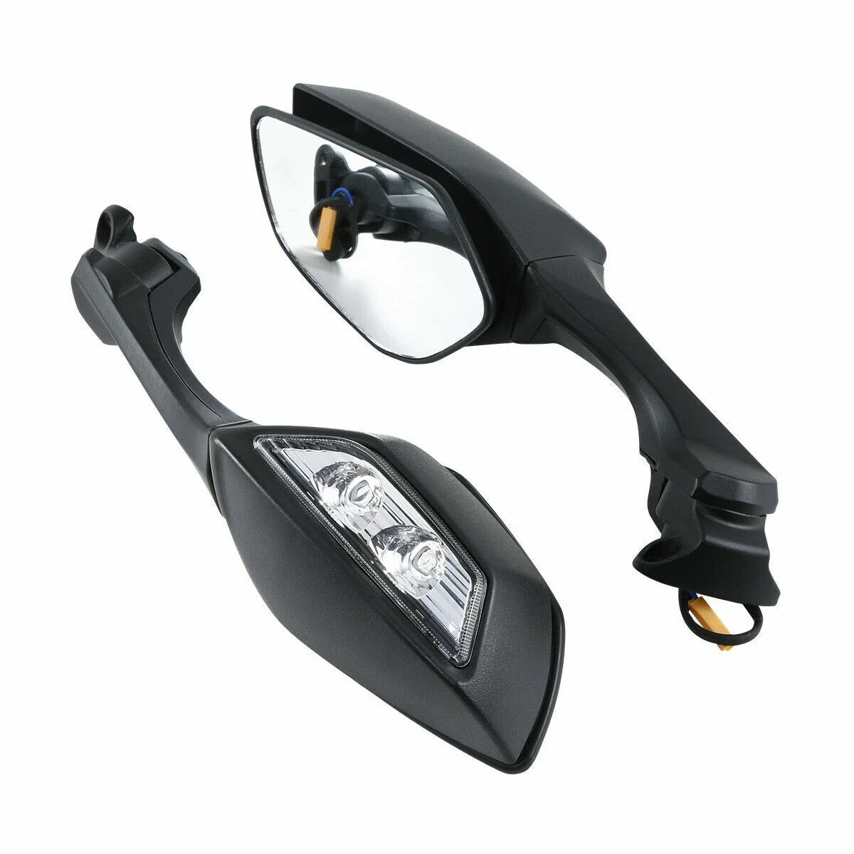 Rear View Mirrors with LED Turn Signal for Kawasaki Ninja ZX10R (2016–2023)