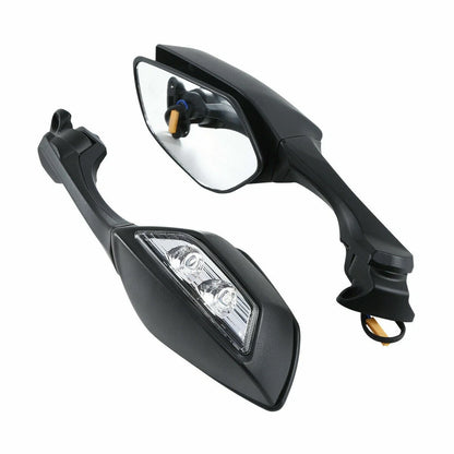 Rear View Mirrors with LED Turn Signal for Kawasaki Ninja ZX10R (2016–2023)