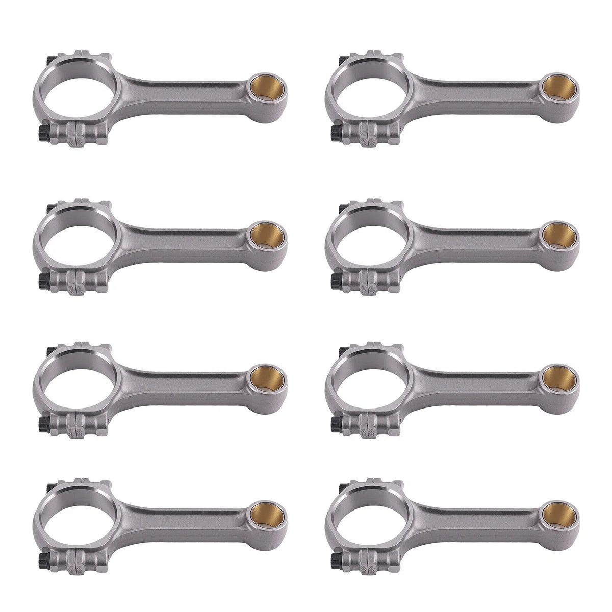 Set of 8 5140 Steel I-Beam 5.7" Connecting Rods for Chevy SBC 350