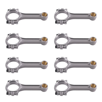 Set of 8 5140 Steel I-Beam 5.7" Connecting Rods for Chevy SBC 350