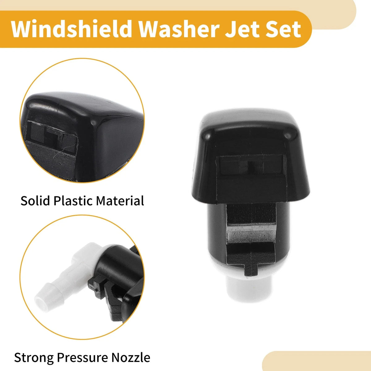 Windshield Washer Nozzle Kit for Ford Fiesta (2011–2022) No.CK4Z17603A, Gaskets