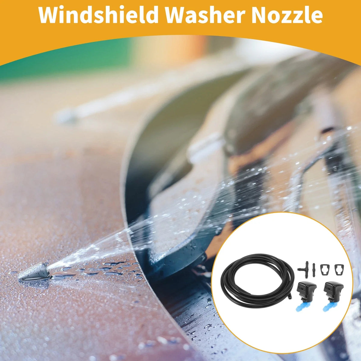 Windshield Washer Nozzle Kit for Lincoln MKX (2011–2015) No.BT4Z17603A, Gaskets