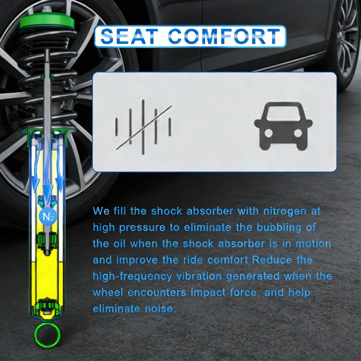Pair Front Struts w/Coil Spring for Toyota Corolla Matrix (2009–2013) 472597, 472598
