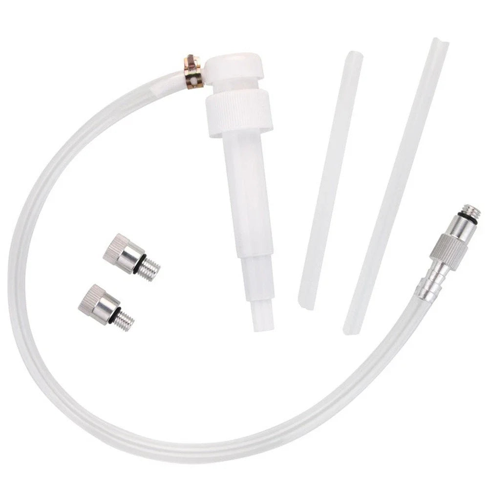 Gear Oil Service Pump with 3/8 Inch Swivel Head and Quart Bottle Straws