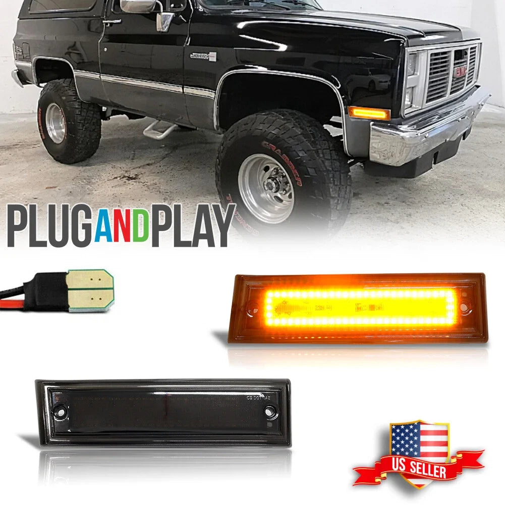 LED Side Marker Lights for Chevy GMC Blazer Jimmy Suburban C/K (1981–1991)