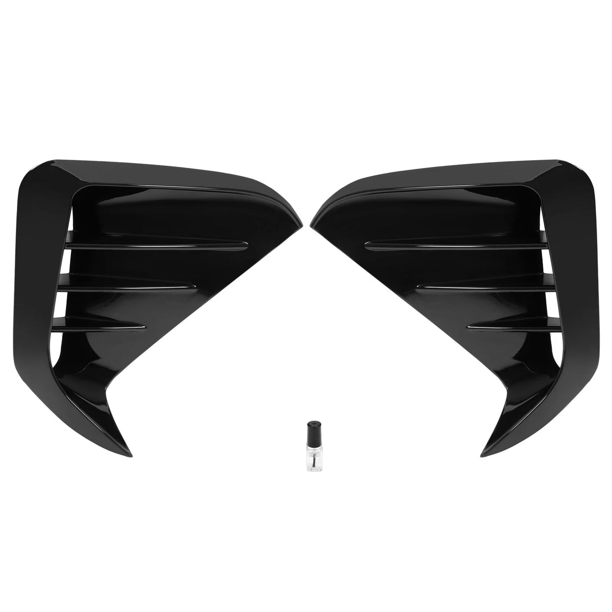 2-Piece Gloss Black Front Bumper Vent for KIA Stinger (2017–2023) CON-A000501