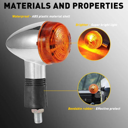 2X Amber Turn Signal Lights for Suzuki Boulevard C50 M50 C90