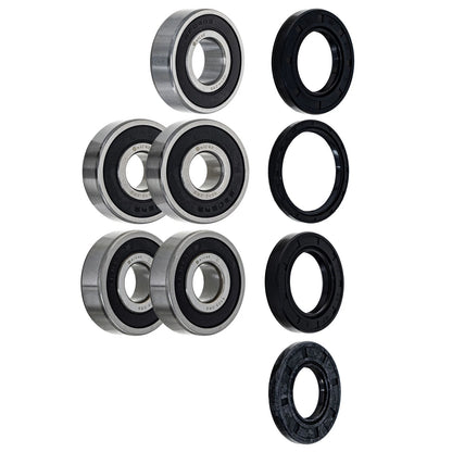 Wheel Bearing Seal Kit for Honda Magna Interceptor 500 (1982–1983) MK1008499, 6204-2RS, 6302-2RS