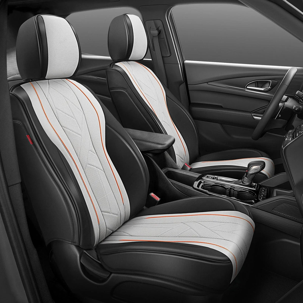 Set of 2 Front Row Seat Covers for Universal Touring Series (Grey)