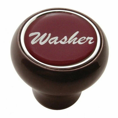 1" Red Glossy Sticker Washer for UP Dash Control Knob #23552