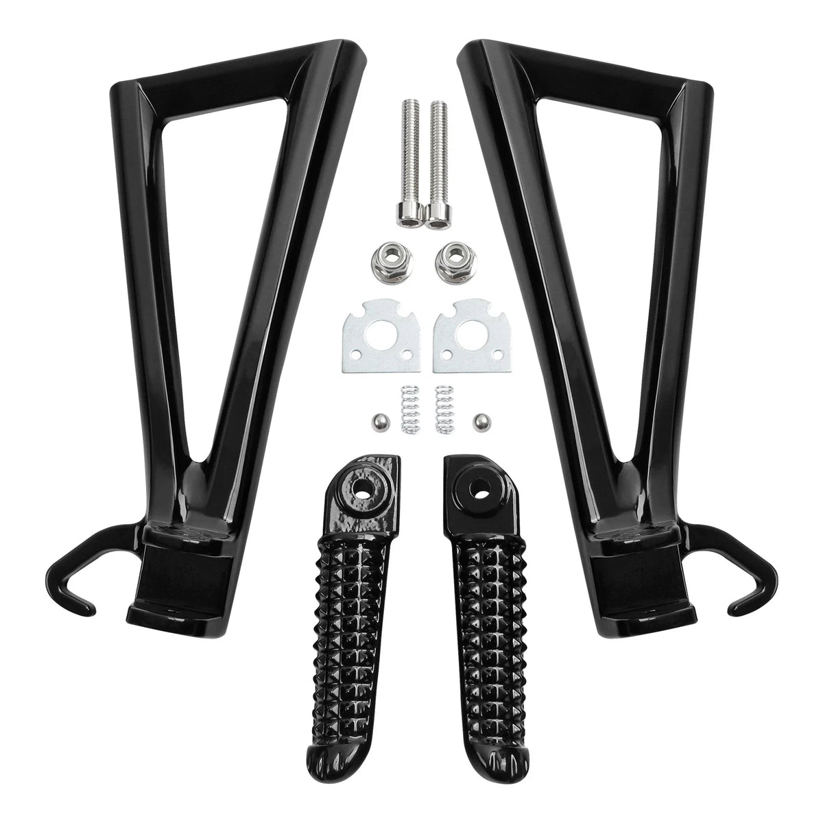 Rear Passenger Footrest Foot Pegs Bracket for Yamaha YZF R6 (2006–2016) Black