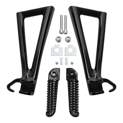 Rear Passenger Footrest Foot Pegs Bracket for Yamaha YZF R6 (2006–2016) Black