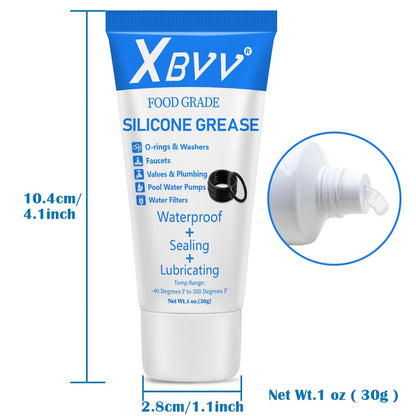 3X Silicone Grease Food Grade O Ring Lubricant 1oz Tube