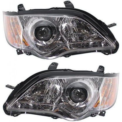Headlight Pair for Subaru Outback (2008–2009) PLX-M1-319-1120L-ACN, SU2502133, SU2503133