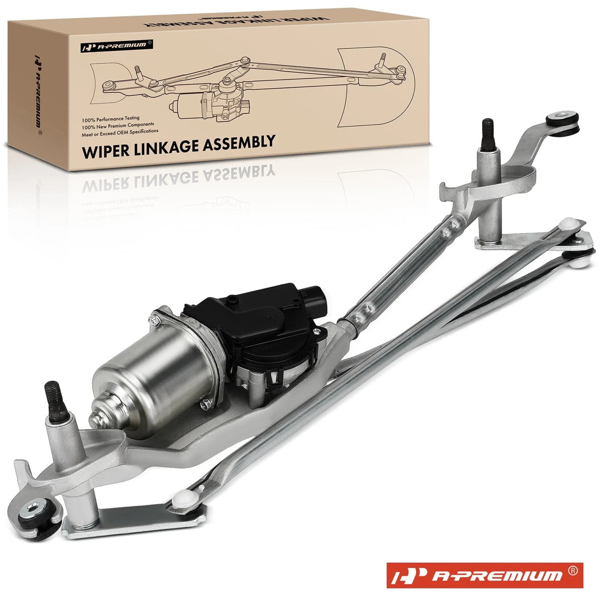 Front Wiper Motor & Linkage Assembly for Chevy Malibu/Impala (2013–2015) 20980561, 84572804, 20980563, 26228609, 602-833AS