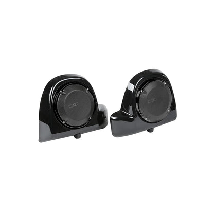 6.5" Lower Vented Fairing Pods with Speaker & Grills for Harley Touring (2014–2023)