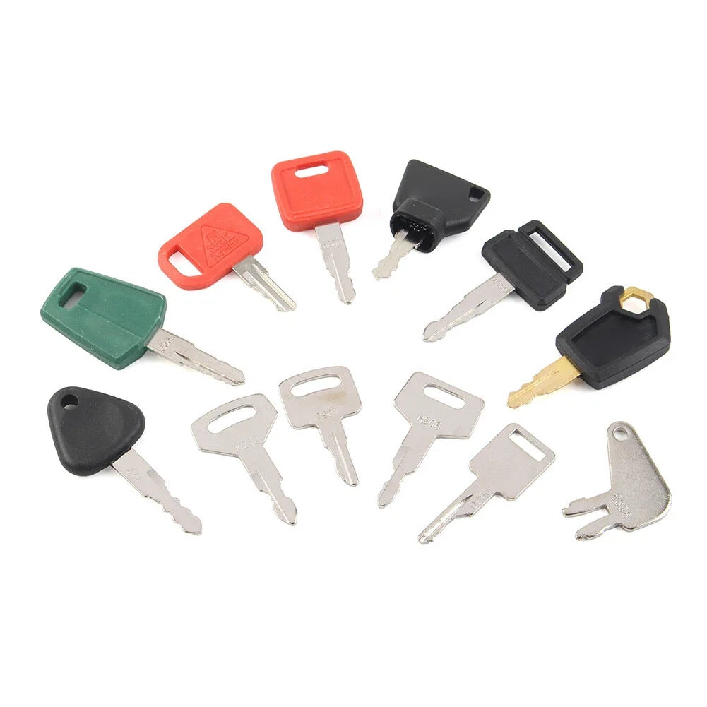 12 Keys Ignition Key Set for Cat, John Deere, JCB (Heavy Equipment)