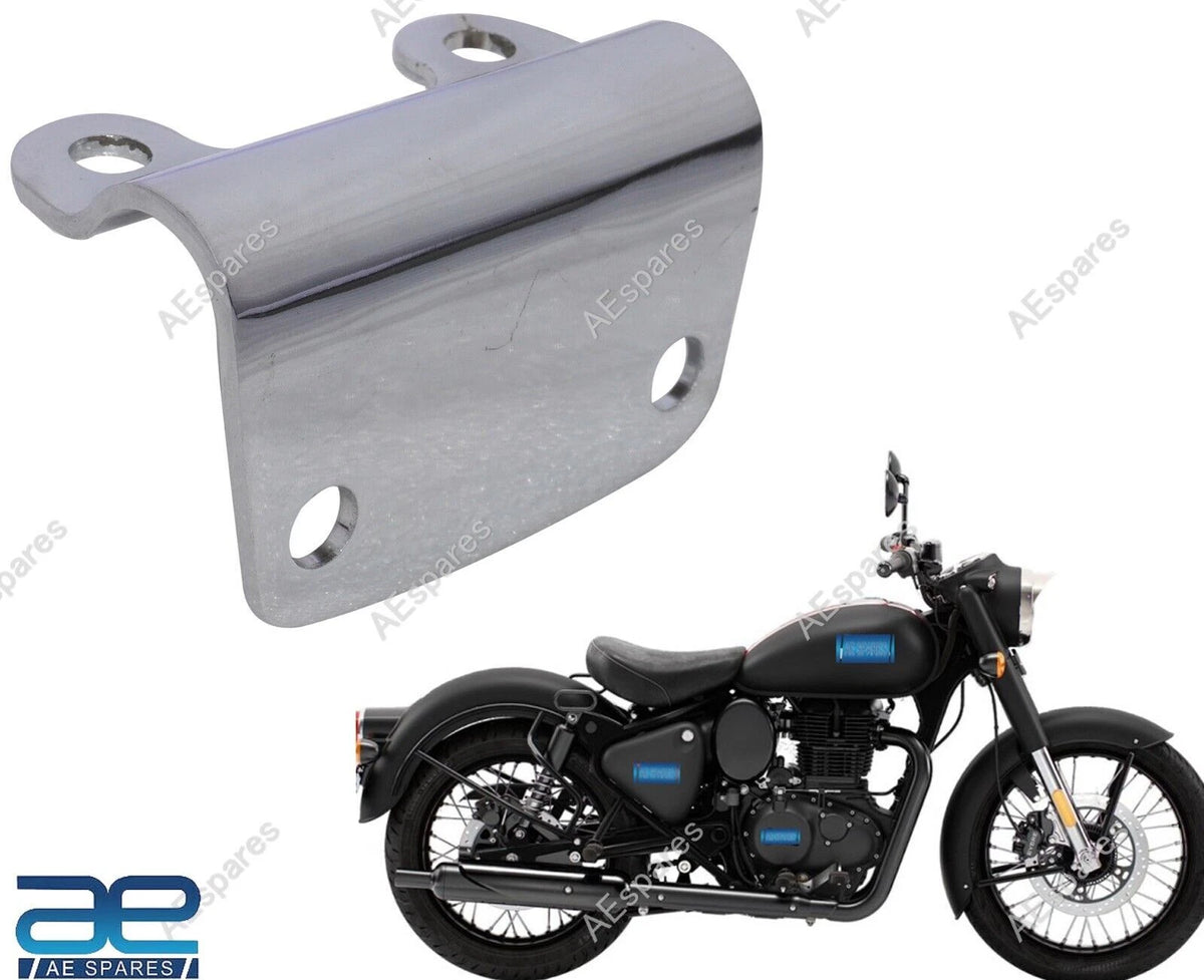 Chrome Handle Bar Clip Clamp for Royal Enfield Classic Reborn 350 (2021–2023)